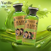 pack of 2 (200ml) Yardlie Hair Color Gel Black/dark brown ValueKartPk