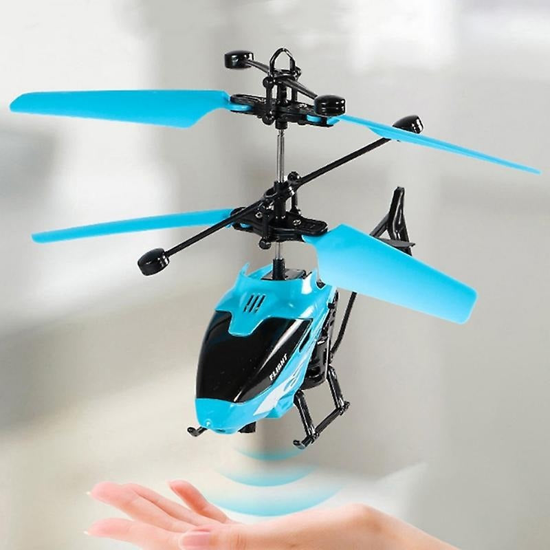 Rechargeable Flying Hand Sensor Control Helicopter | Sensing flight with lights, Remote-controlled aircraft, Withstanding impact and playing (Random color) ValueKartPk