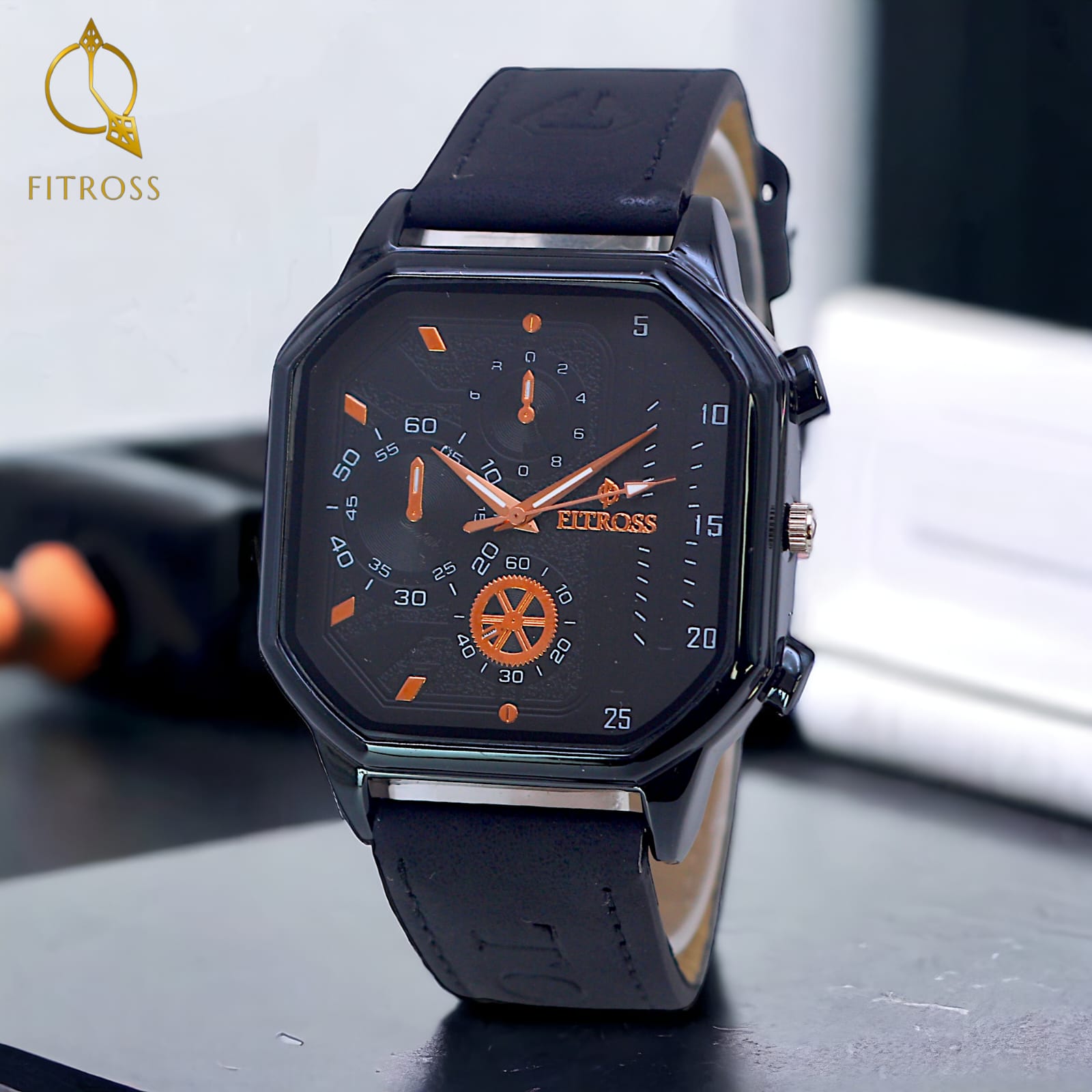 FITROS SQUARE STRAP GENTS WATCH ValueKartPk