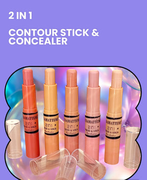 HUDA MATTEME 2 IN 1  Contour Stick &amp; Concealer. ValueKartPk