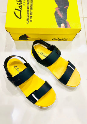 (Black &amp; yellow  )  Comfortable💯Soft Clarks Sadle’s For Men ValueKartPk