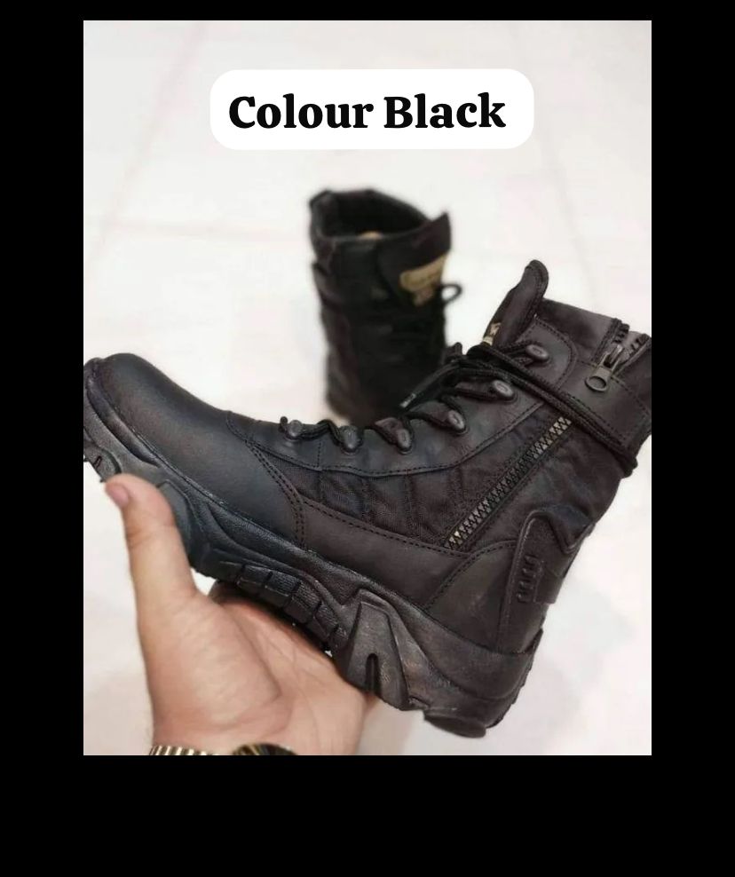 ( Black ) Delta Shoes Ankle Water resistant  Delta Shoes (Without Box) ValueKartPk