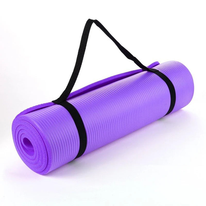 Yoga Matt Non-Slip Exercise Gym Flooring Mat Premium Quality For Men and Women Multi Purpose Uses (random color) ValueKartPk