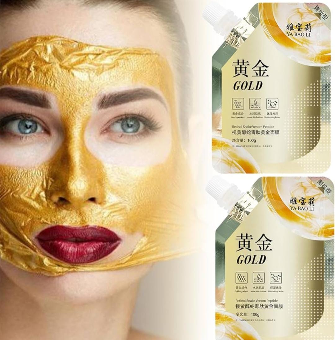 Retinol Snake Venom Peptide Gold Mask Moisturizing Anti-aging Anti-wrinkle Brightening Oil Control Mask Skin Care 100g ValueKartPk