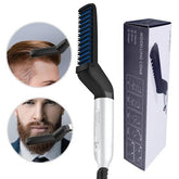 Beard Straightener Multifunctional Hair Comb Brush Beard Hair Straighten Comb Quick Hairstyle For Men ValueKartPk