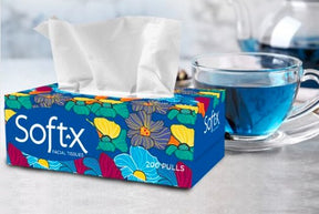 SOFTEX Facial Tissue Box - 50 Pulls Per Box ValueKartPk