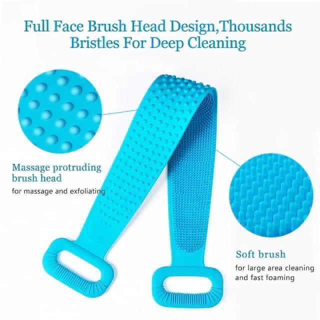 Double Side Bath Towel Scrubber (random Color) ValueKartPk