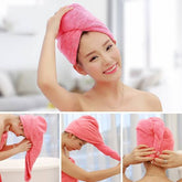 Turby Towel - Dry Hair Cap Super Absorbent Quick-drying Shower towel (Random color) ValueKartPk