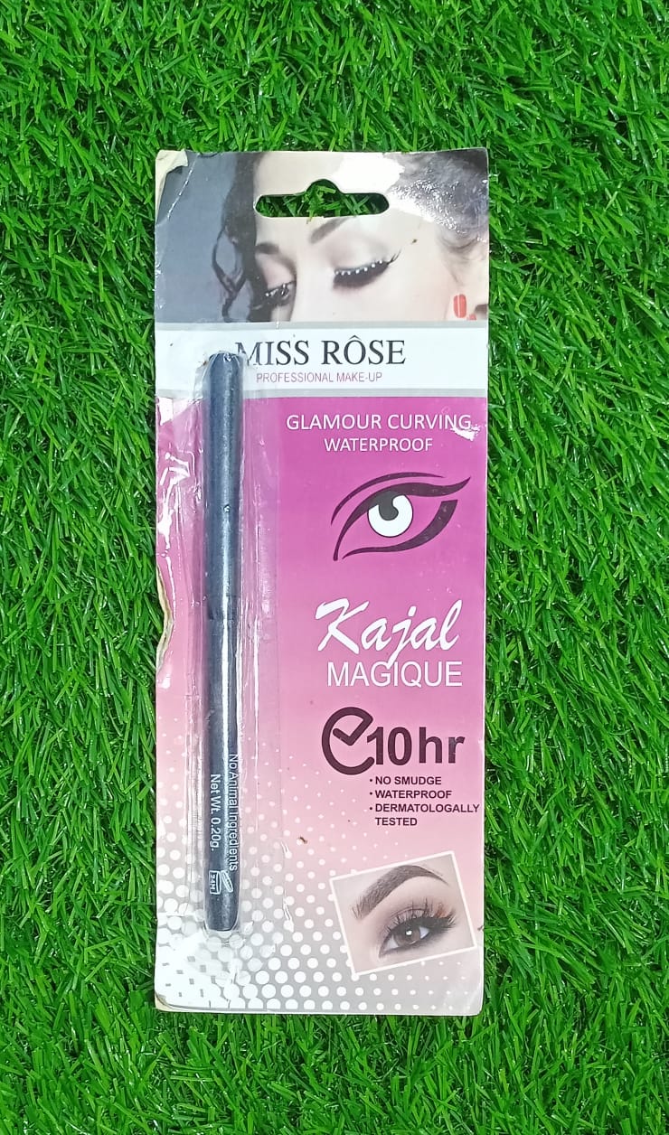 Miss Rose  Kajal Pencil Long Lasting Waterproof 10 Hr Eyeliner ValueKartPk