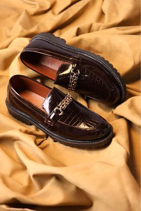 Men Premium Formal Shoes Chain Design ValueKartPk