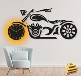 3D Wall Clock bike style Wooden Wall Clock ValueKartPk