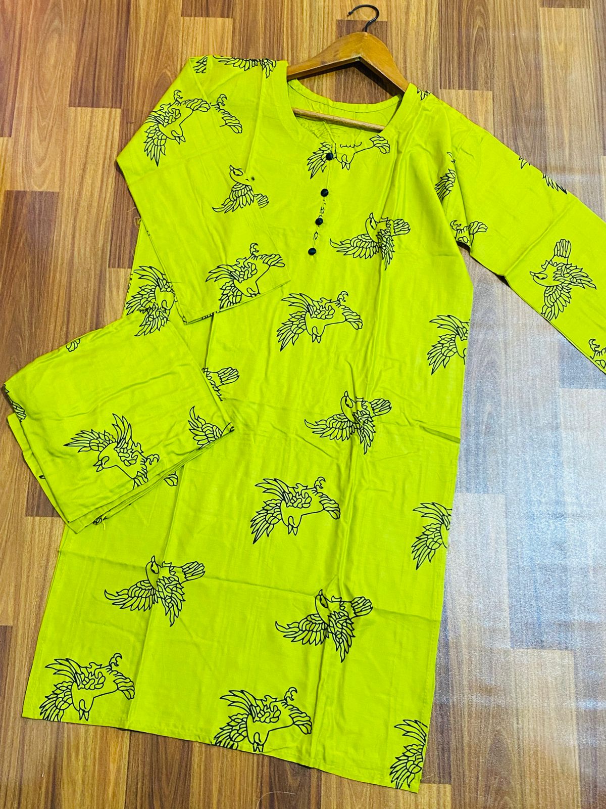 (zinc ) Sparrow Block print Stitched Suits casual wear for girls  (Lilen) ValueKartPk