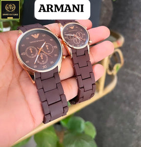 AA1 emporio armani couple watch ,Stylish  Watch Adjustable Strap ValueKartPk