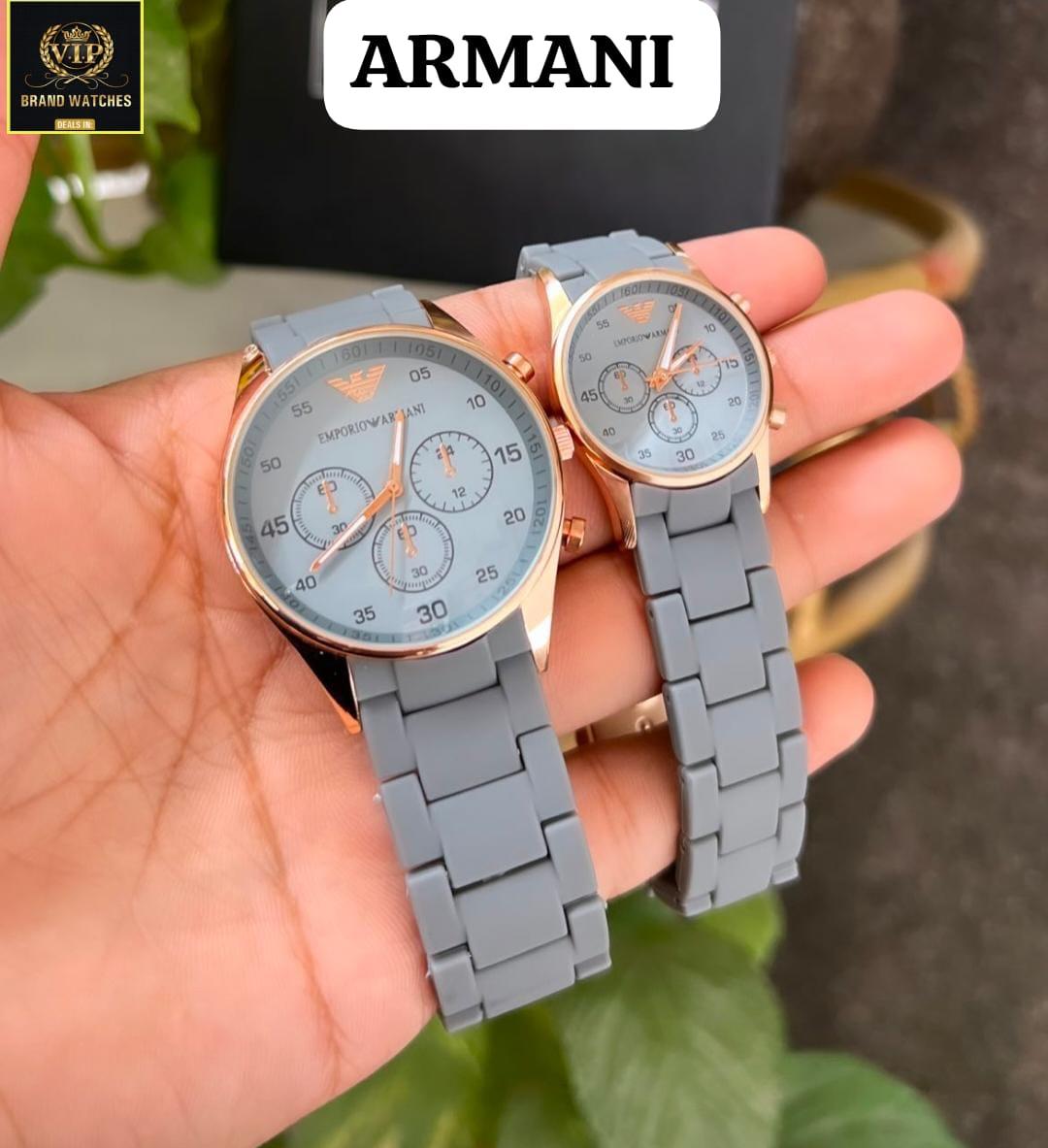 AA1 emporio armani couple watch ,Stylish  Watch Adjustable Strap ValueKartPk