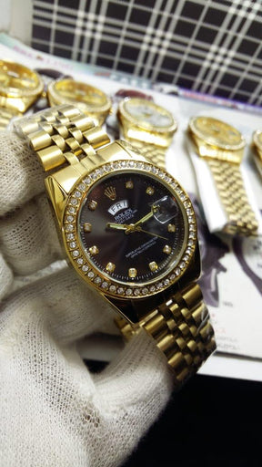 AA1 ROLEX DATE WORKING STAINLESS STEEL CHAIN ValueKartPk