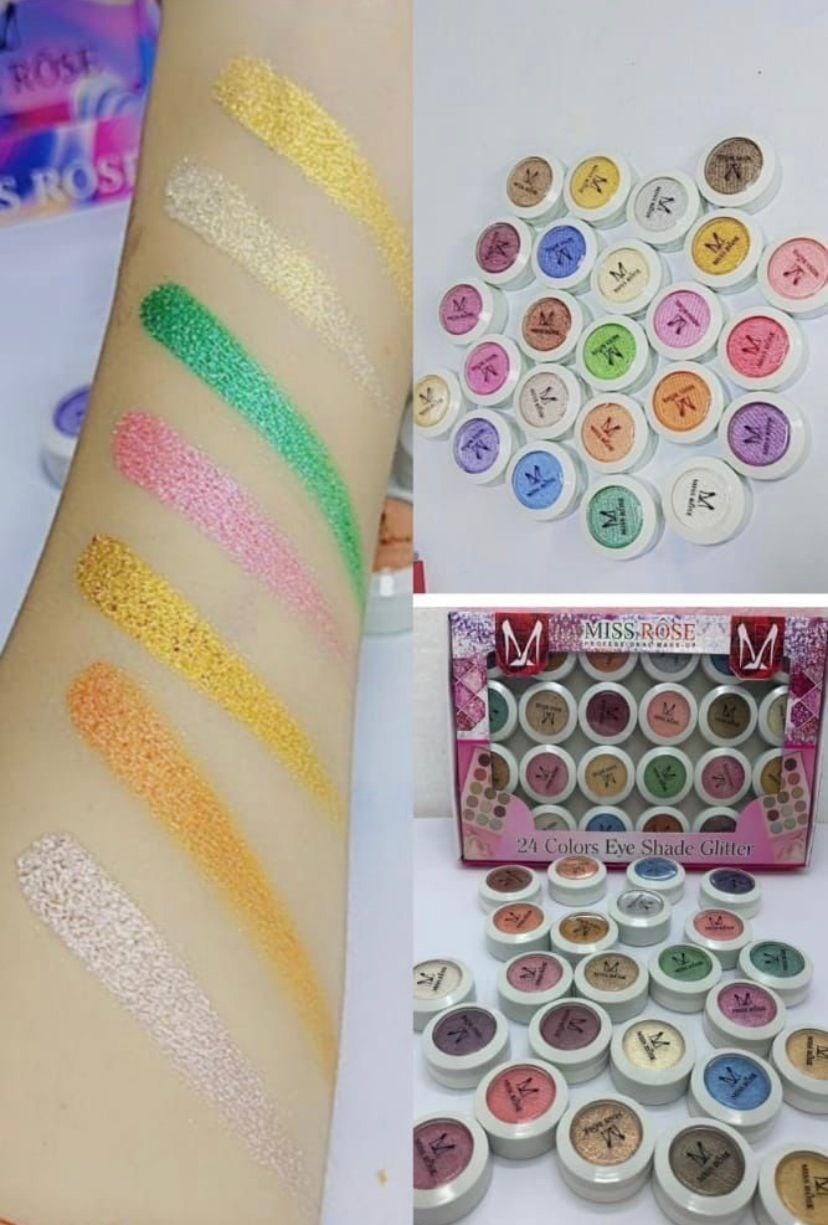 Miss Rose matte and glitter eye shadows ValueKartPk