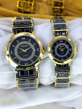 Aa1 two tone rado jubile couple  Watch Date Just Steel Chain ValueKartPk