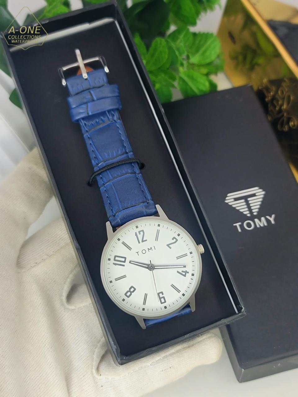 Aa1 TOMI Stylish Watch leather strap Watch  with box ValueKartPk