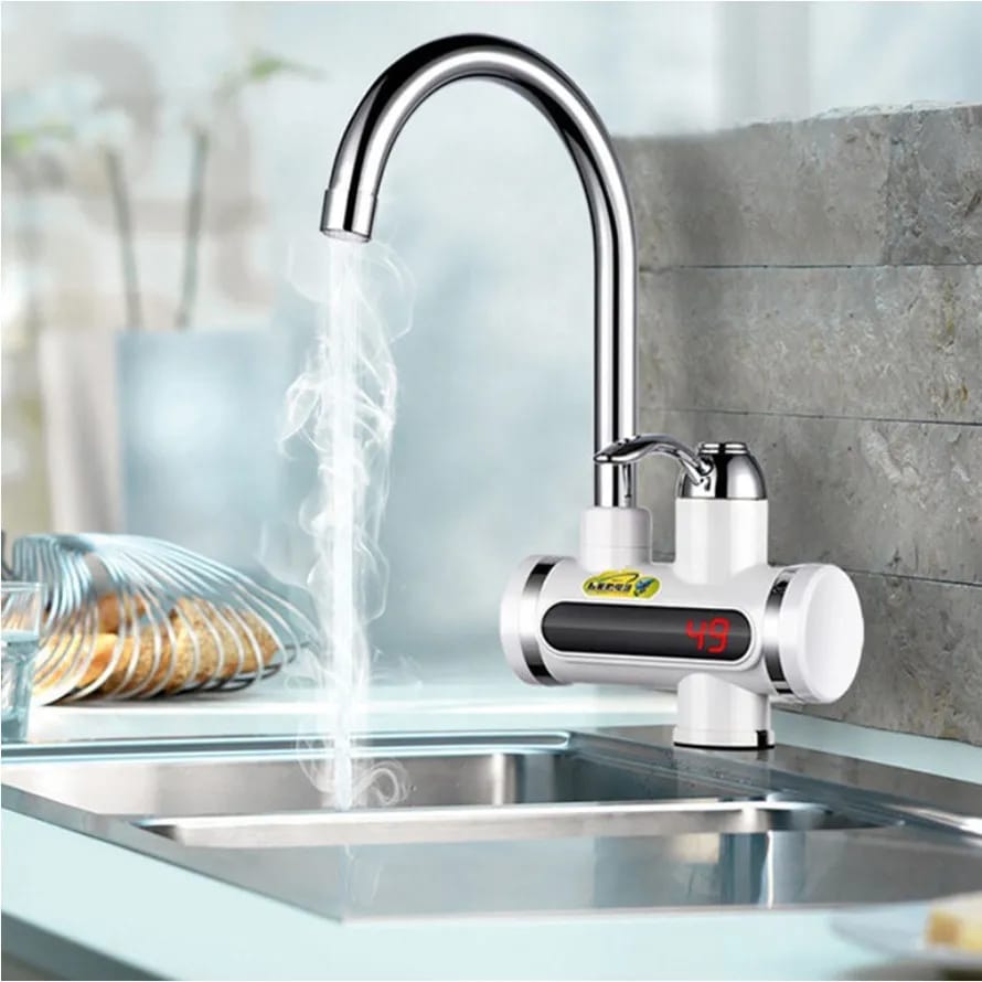 Without shower  Electric Hot Water Heater Faucet Kitchen Instant Heating Tap Water ValueKartPk