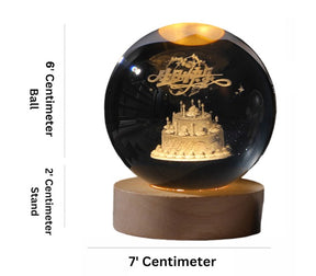 RGB Glowing Crystal Ball Night Light | Warm &amp; Romantic atmosphere for your home and room ValueKartPk