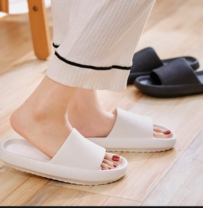 Thick Platform Bathroom Home Slippers Cloud Slippers Women Soft Sole EVA Indoor Slides Sandals Summer Non-Slip Flip Flops ValueKartPk