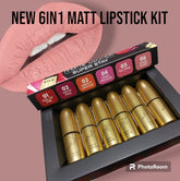 6 in 1 Kylie Matt Lipstick kit - Kelly 6 Shade Collection ValueKartPk