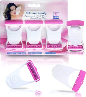 Pack of 6 / 12 - Safety Hair Shaving Razors designed for girls &amp; women ValueKartPk