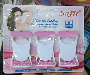 Pack of 6 / 12 - Safety Hair Shaving Razors designed for girls &amp; women ValueKartPk