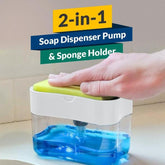 2 in 1 soap Dispenser soap pump with Sponge (random color ) ValueKartPk