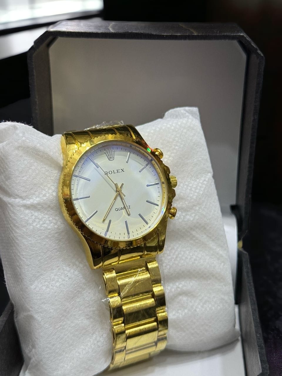 Rolex Quartz Analog Gold Wrist watch for Men(without box) ValueKartPk