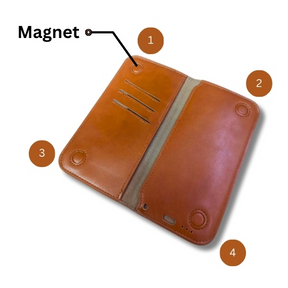 Magnetic Closing Leather  Wallet   for men and women ValueKartPk