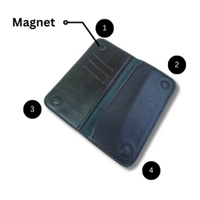 Magnetic Closing Leather  Wallet   for men and women ValueKartPk