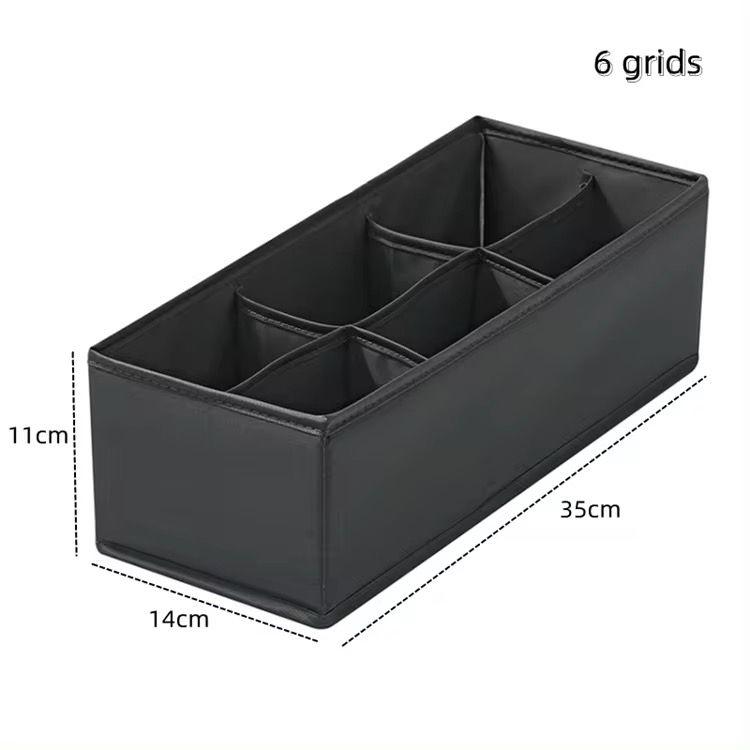 Drawer Organisers, Foldable Wardrobe Storage Organiser Fabric Drawer with Dividers Closet Box for Clothes, Underwear,  Sock, Ties, T-shirt, Belts, Makeup ValueKartPk