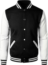 Men's Wool Blend Varsity Baseball Letterman Jacket, ValueKartPk