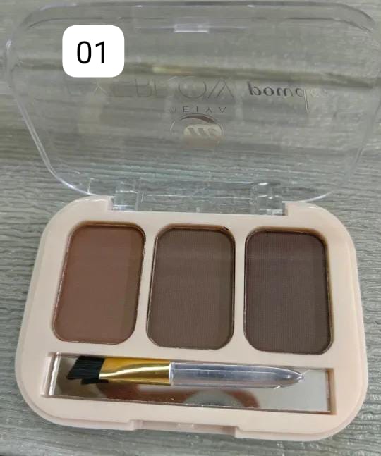 MEIYA EYEBROW POWDER 3 COLORS  Beauty Eyebrow Palette Beauty Eyebrow Palette Brush Inside ValueKartPk