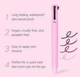 Multi-effect 4 In 1 Eyeliner Eyebrow Pencil Contour Pen Long Lasting Waterproof 4 in 1 pencil makeup pen for girls, eyeliner lipstick highlighter brow liner all in one ValueKartPk