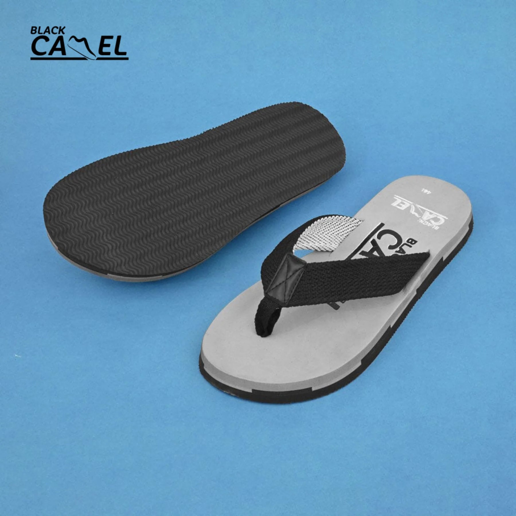 Black Camel Casual Slippers (Strider - 40-44) ValueKartPk