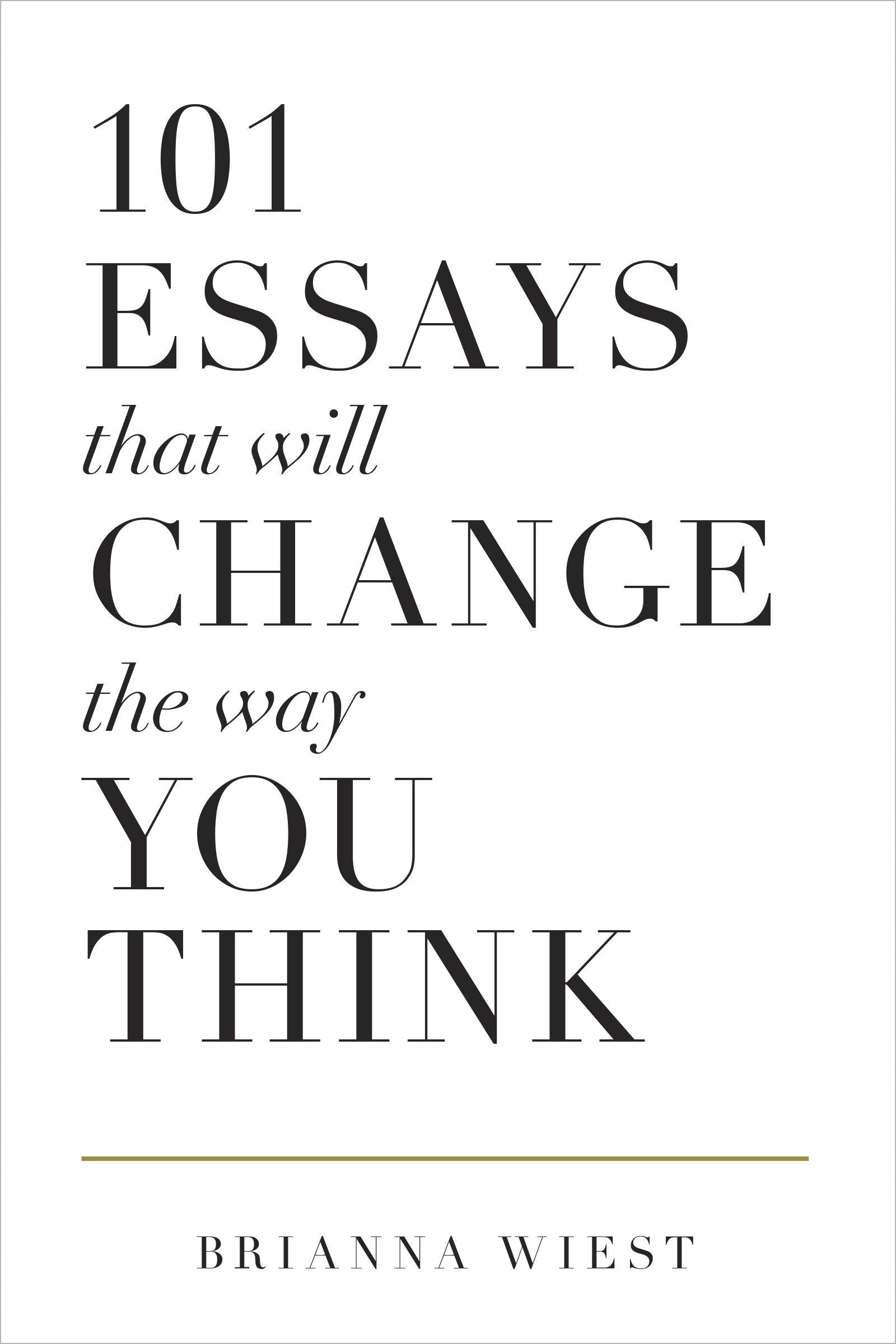 101 Essays That Will Change The Way You Think A Novel By Brianna Wiest Best Selling Novel KS (book) ValueKartPk