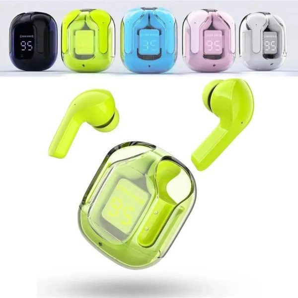 Air31 Earbuds Wireless Crystal Transparent Body | Air 31 Bluetooth Ear Bud ValueKartPk