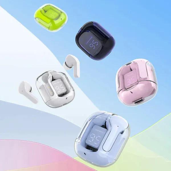 Air31 Earbuds Wireless Crystal Transparent Body | Air 31 Bluetooth Ear Bud ValueKartPk