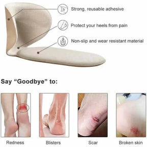 T shape high heel grip for foot support | Heel Cushion Pads T Shape Heel Sticker Tape Arch Support Insoles High Heeled Shoes Patches Foot Care Protector ValueKartPk