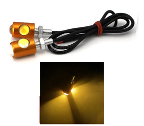 Mini LED 1 pair 2 indicator Motorcycle Side Mini LED indicator light Super Bright LED ValueKartPk