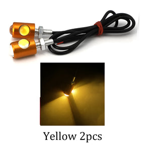 Mini LED 1 pair 2 indicator Motorcycle Side Mini LED indicator light Super Bright LED ValueKartPk