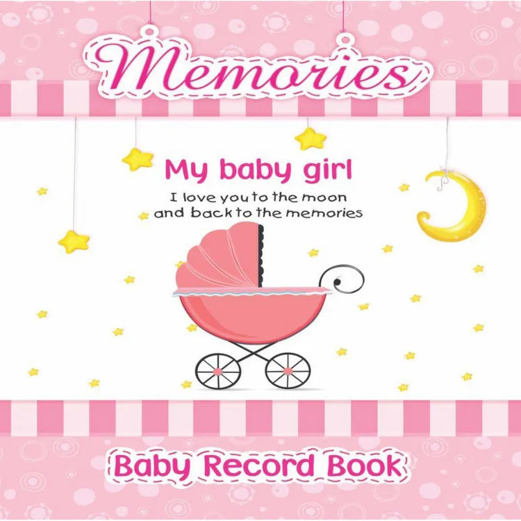 Baby Girl Record Books - Memory Book for Girl - My First Picture Book (Pink) ValueKartPk