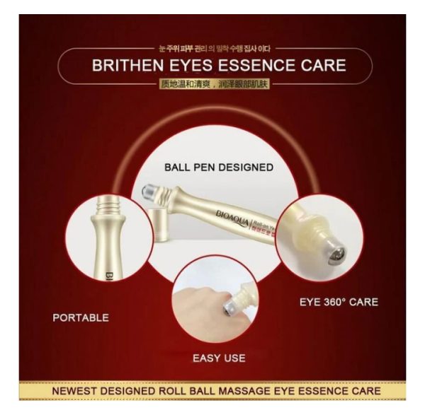 BioAqua Eye Roll On Essence Eye Roller To Remove Dark Circles ValueKartPk