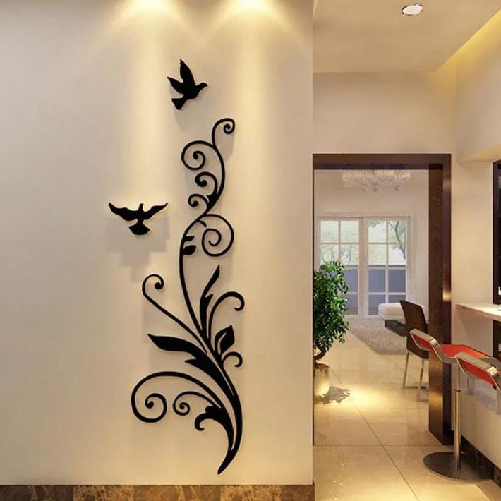 Bird Living Room Bedroom Entrance Door Wooden Wall Art Decoration ValueKartPk