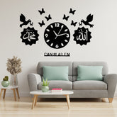 Allah Muhammad  Islamic  Wall Clock Calligraphy Wooden Wall Clock ValueKartPk