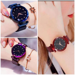 Classy Magnet Chain Elegant Women Wrist Watch (without Box ) ValueKartPk