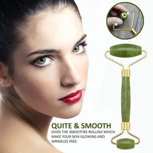 jade roller single plastic Facial Roller Manual Massage For Women ValueKartPk