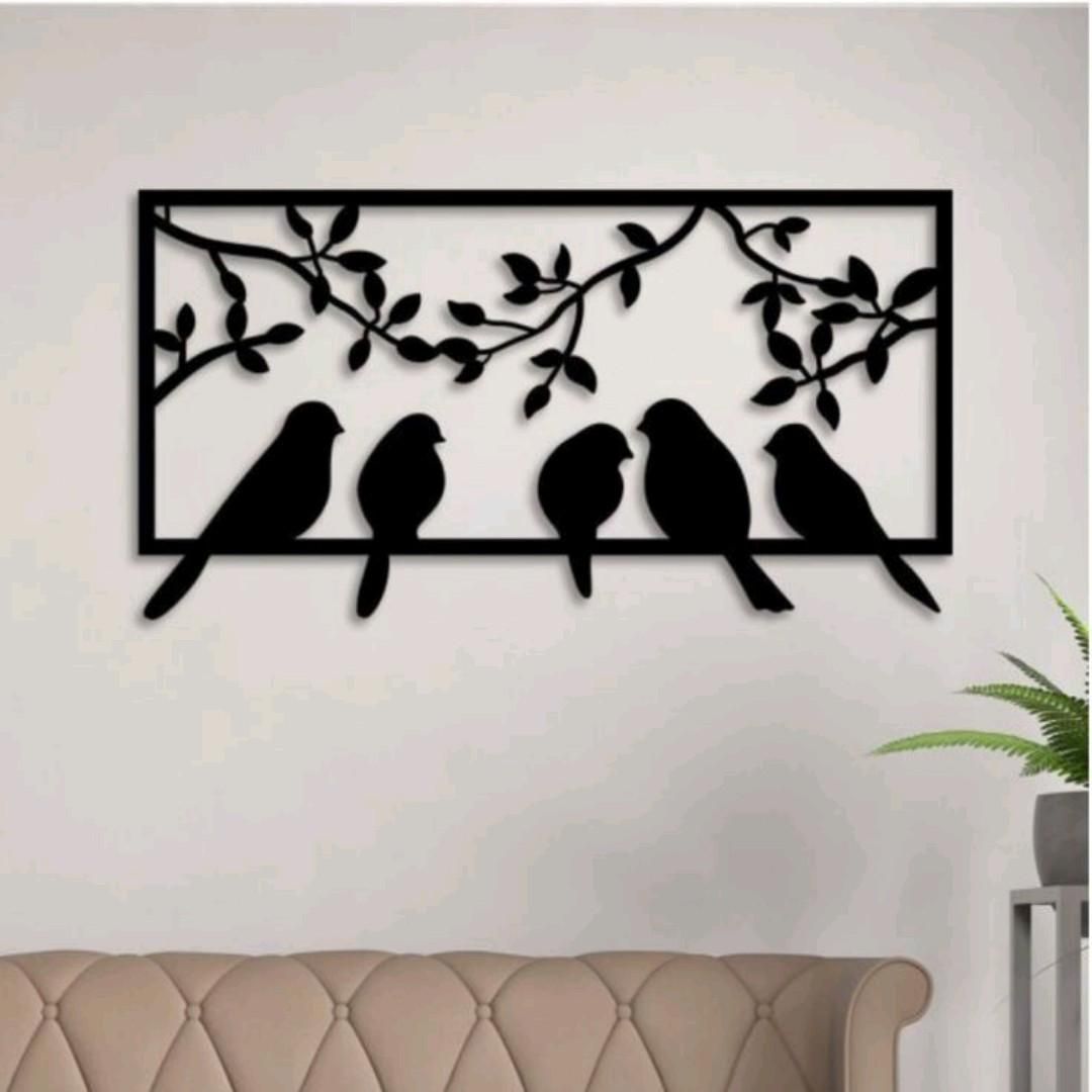 Wooden Wall Frame Birds wall art ValueKartPk